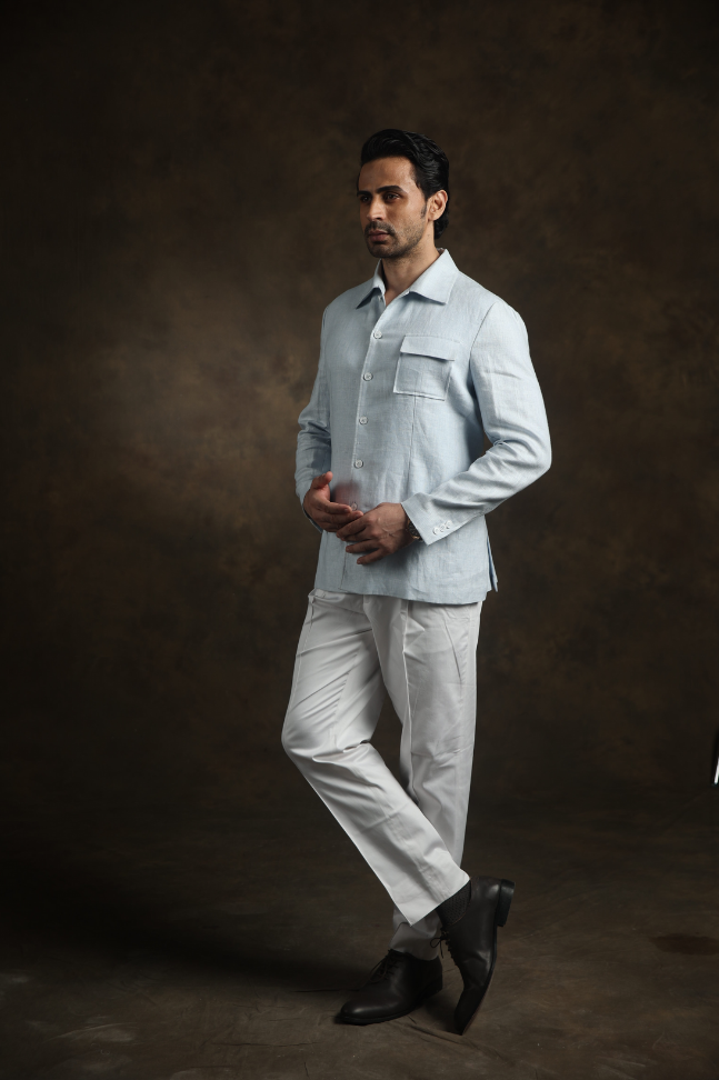Azure Breeze Safari Shacket
