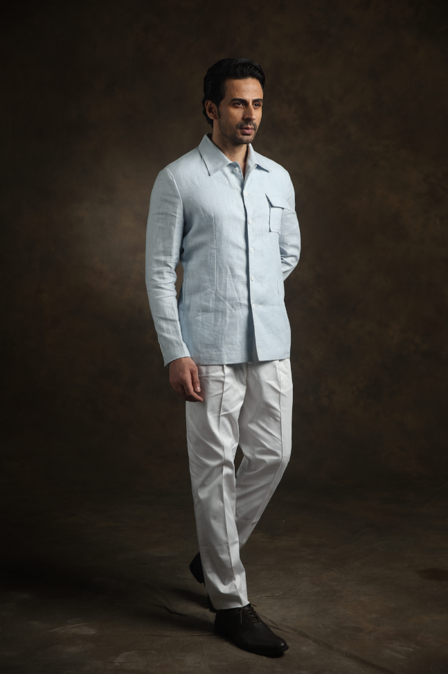 Azure Breeze Safari Shacket