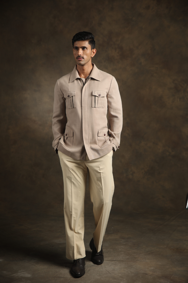 Beige Shacket