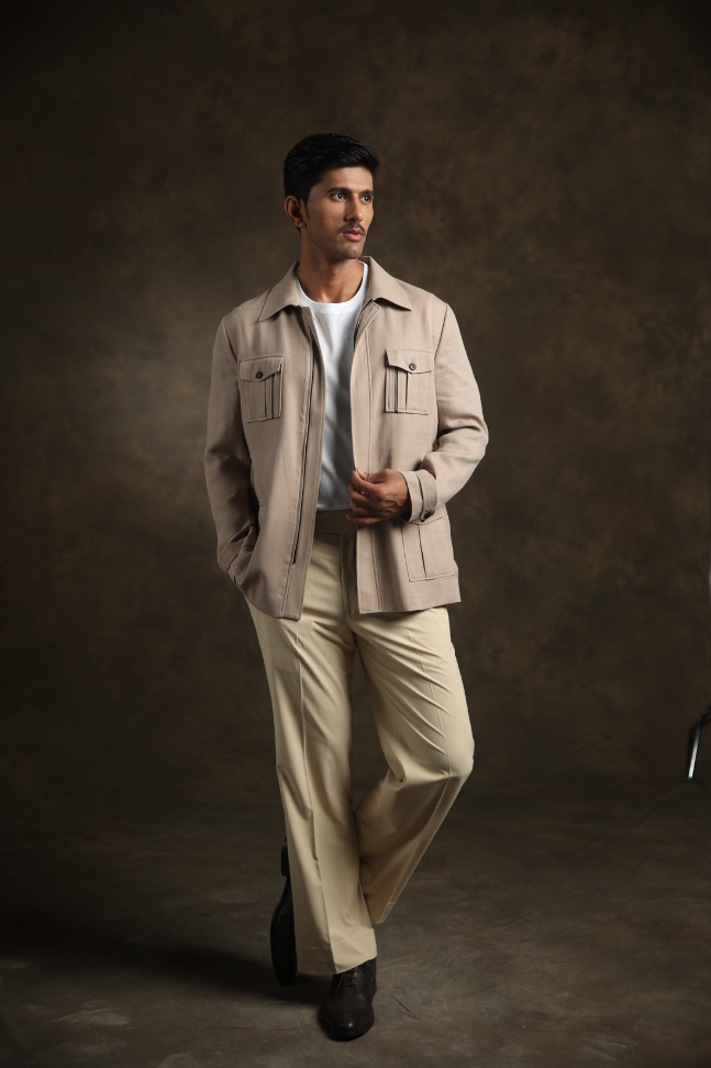 Beige Shacket