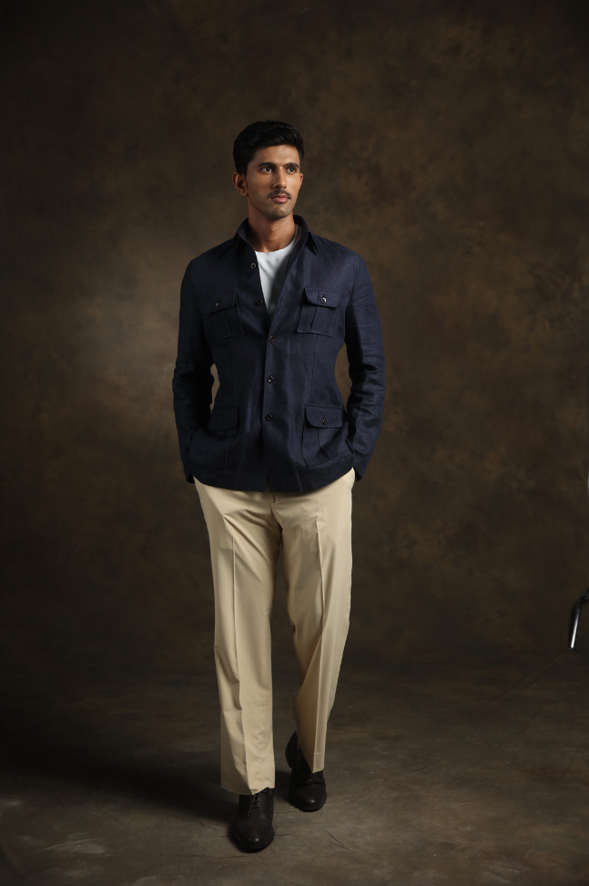 Indigo Terrain Shacket