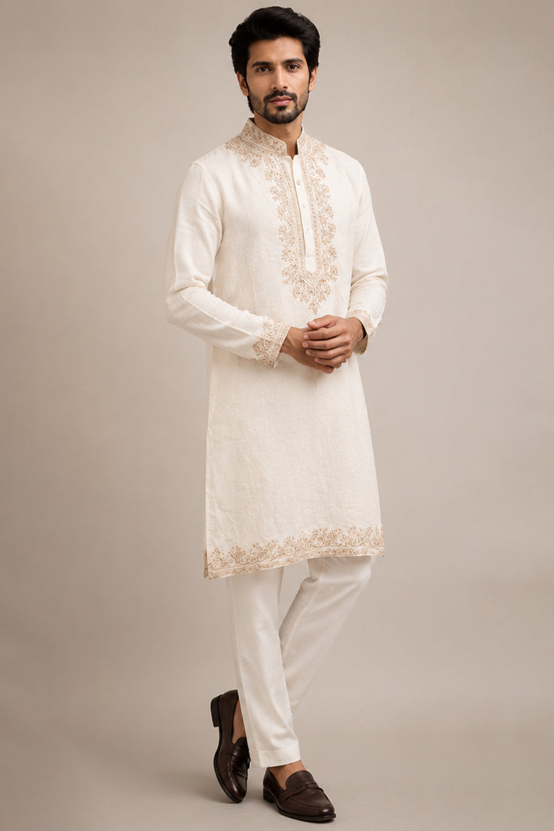 The Mughal Linen Kurta