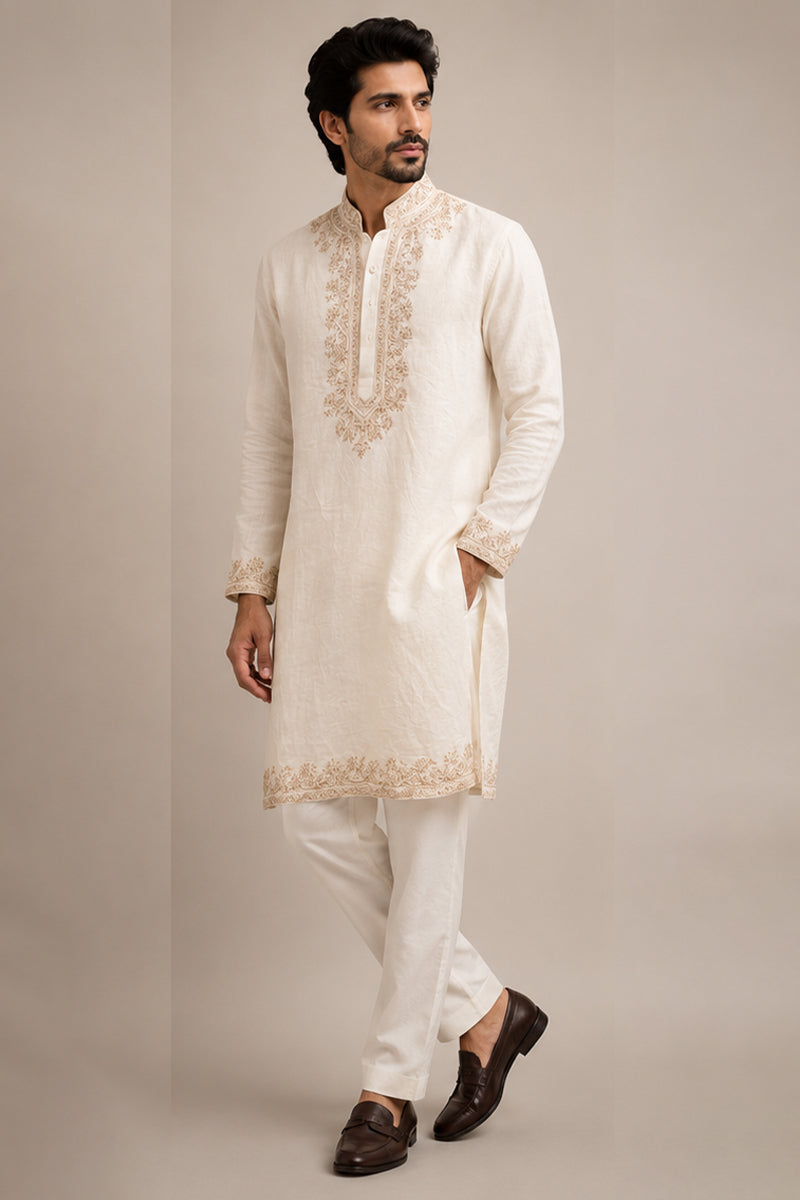 The Mughal Linen Kurta