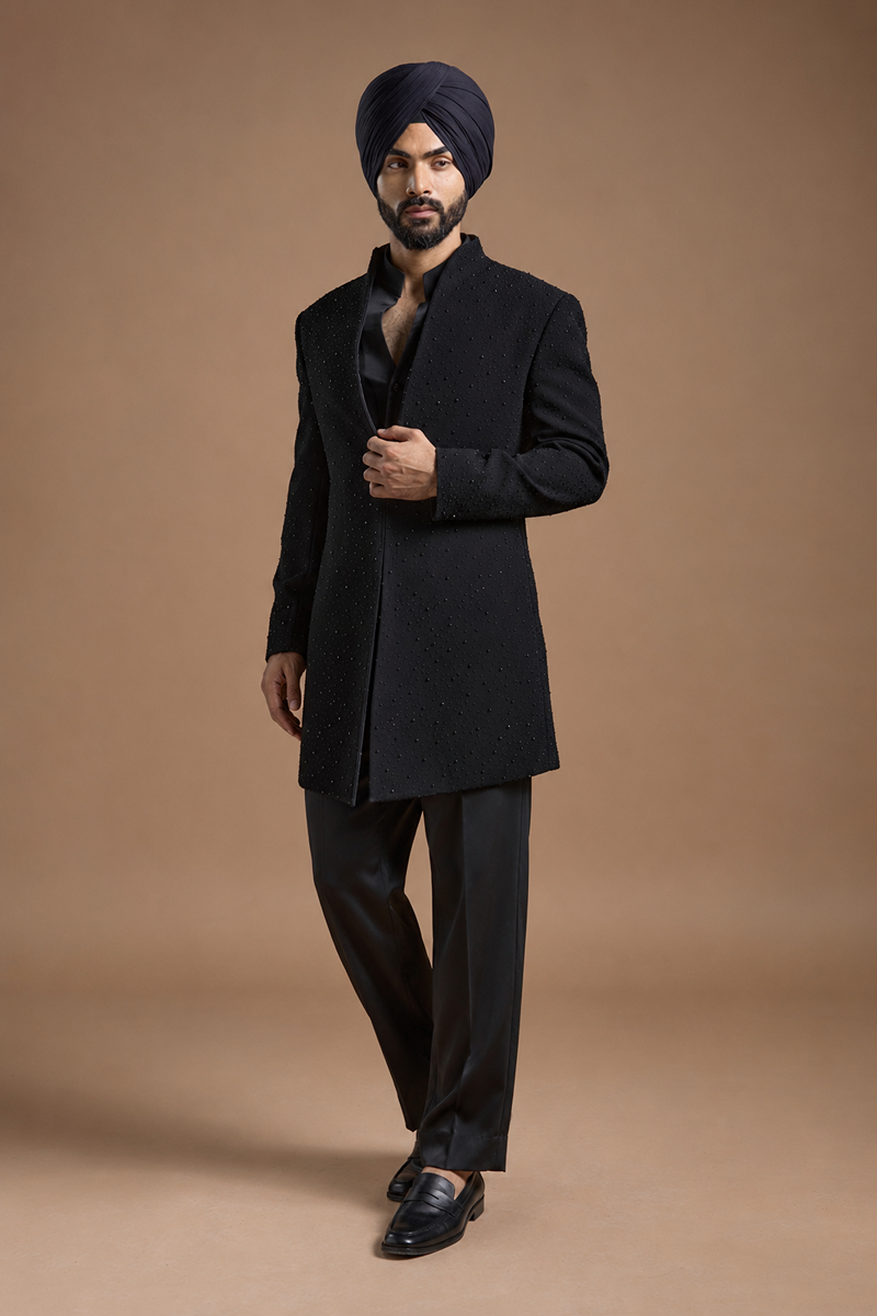 Midnight Embellished Indo-Western