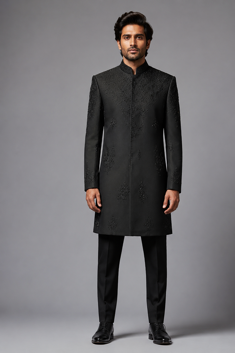 Onyx Embroidered Indo-Western