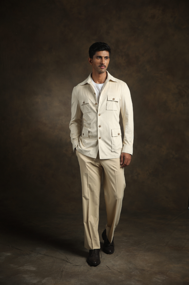 Cream Terrain Shacket