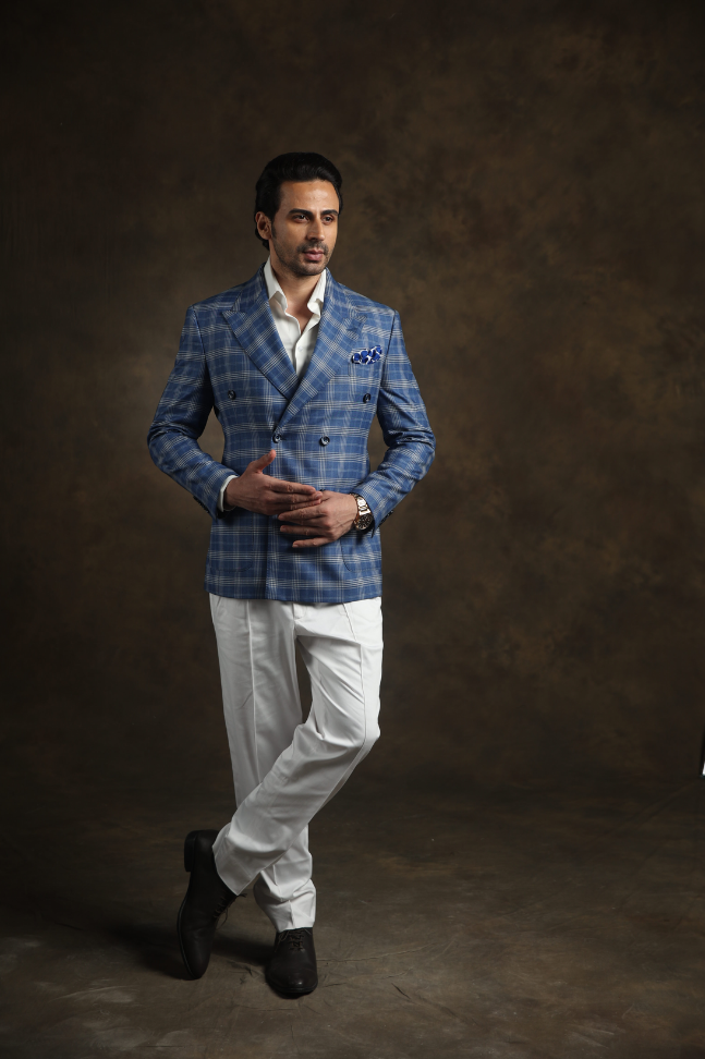 Blue Flannel Blazer