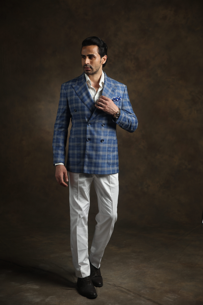 Blue Flannel Blazer
