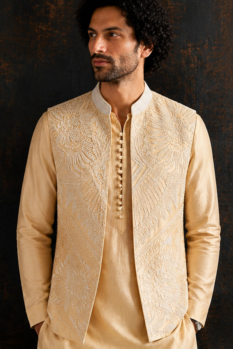 Champagne Radiance Nehru Set