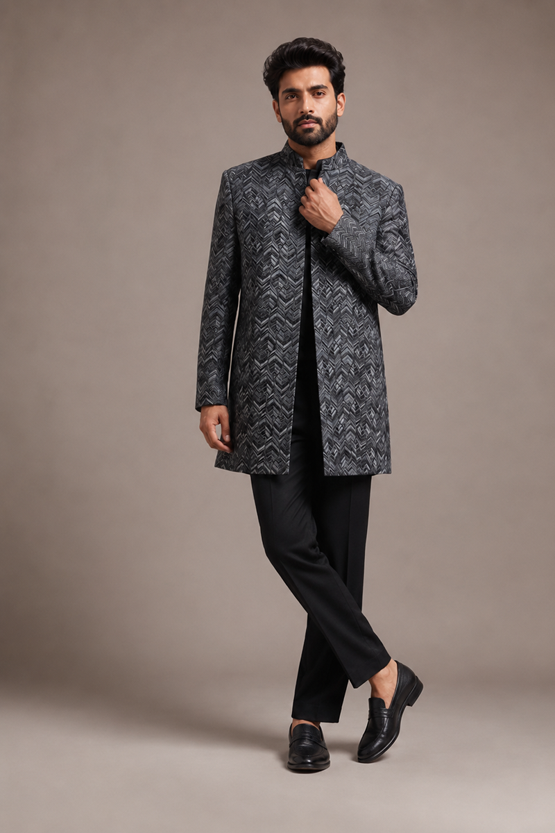 Graphite Weave Indo-Western