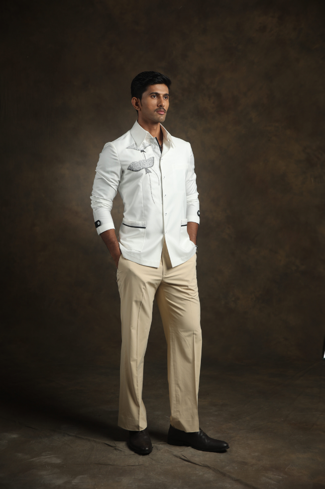 Ivory Bloom Overshirt