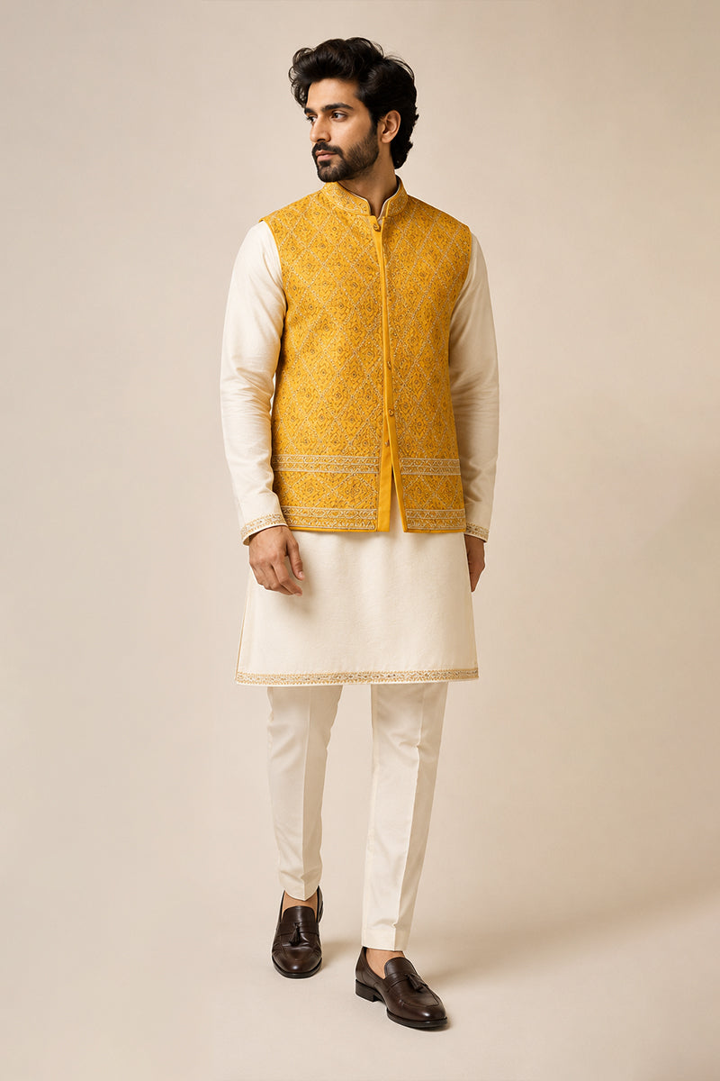 Marigold Nehru Set