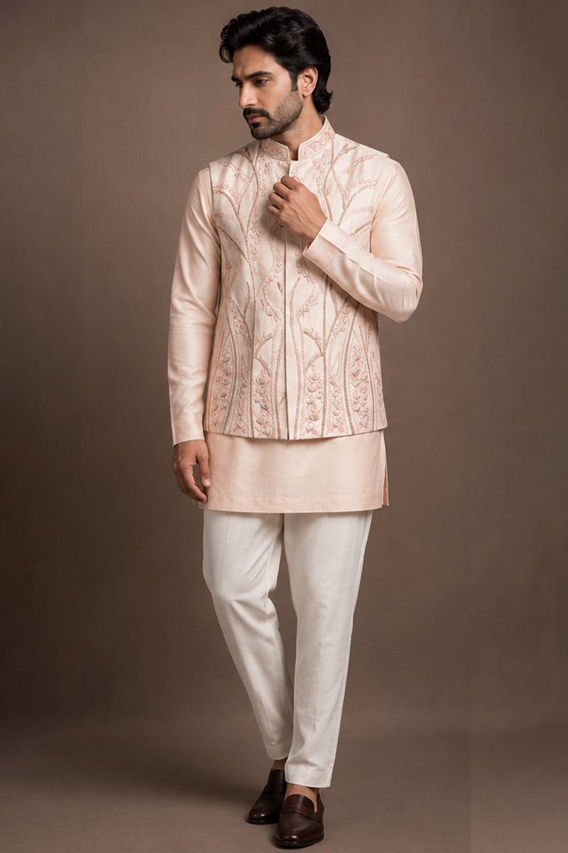 Blush Nehru Set