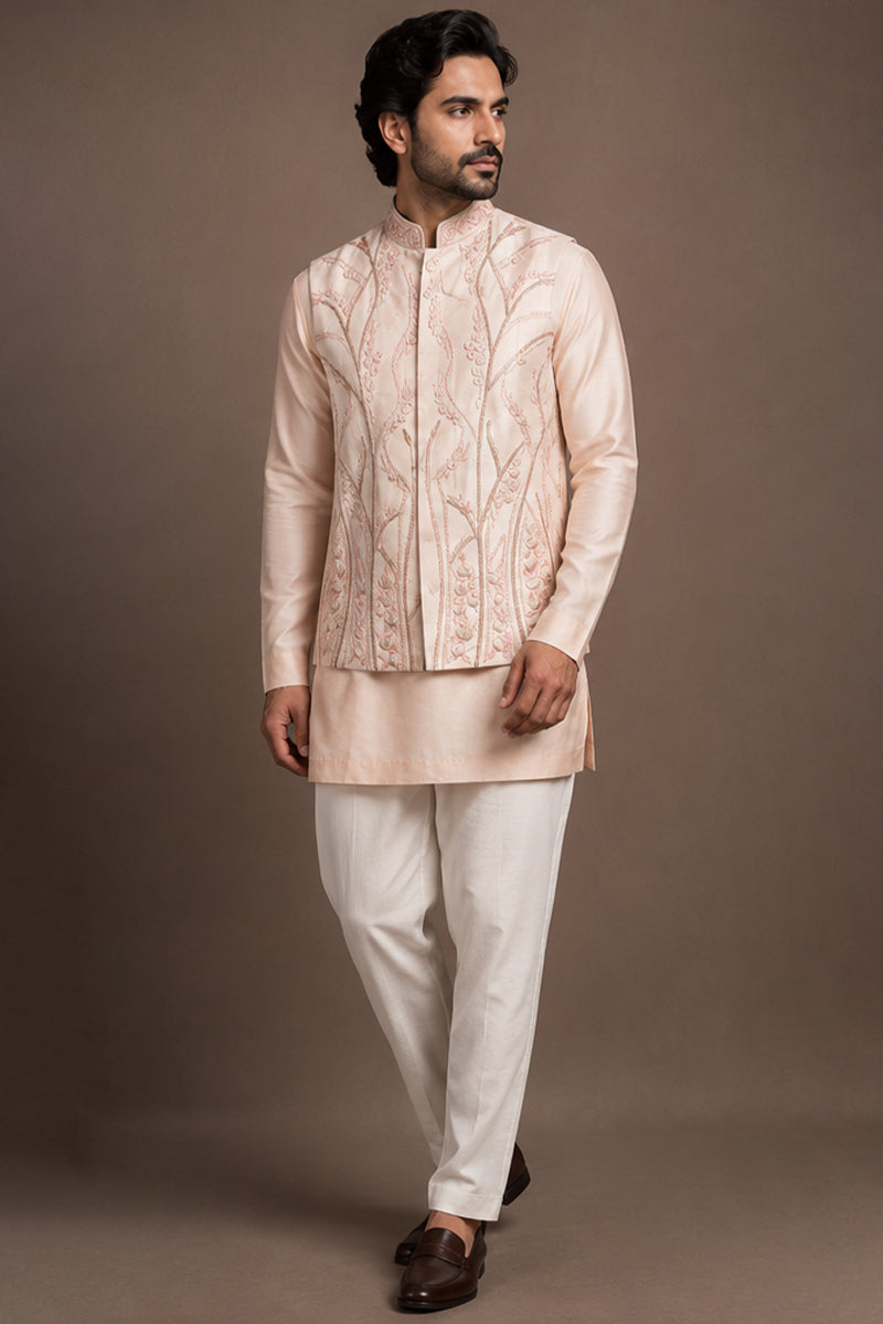 Blush Nehru Set