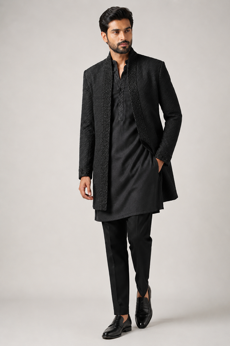 Noir Layered Indo-Western