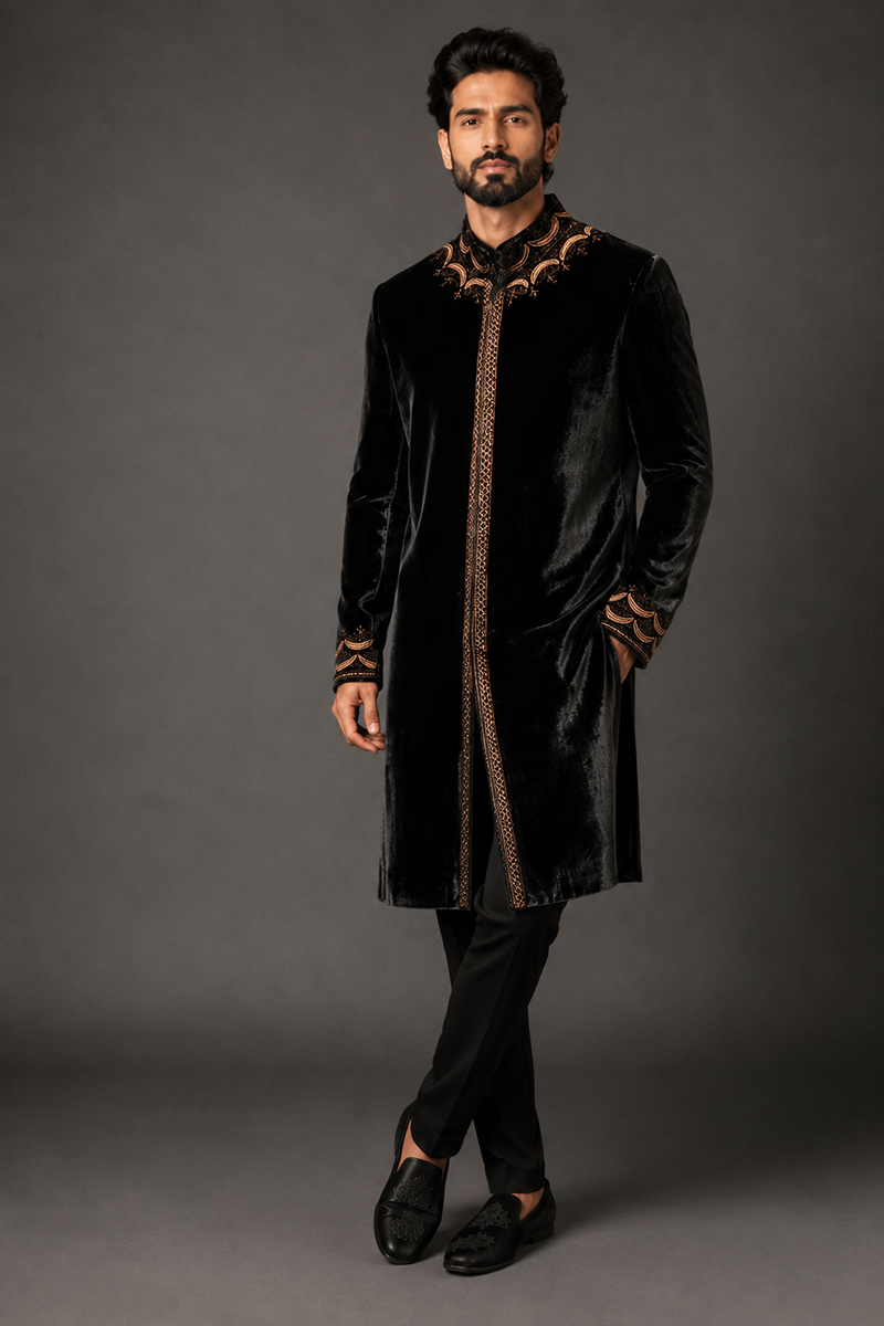 Regal Velvet Indo-Western