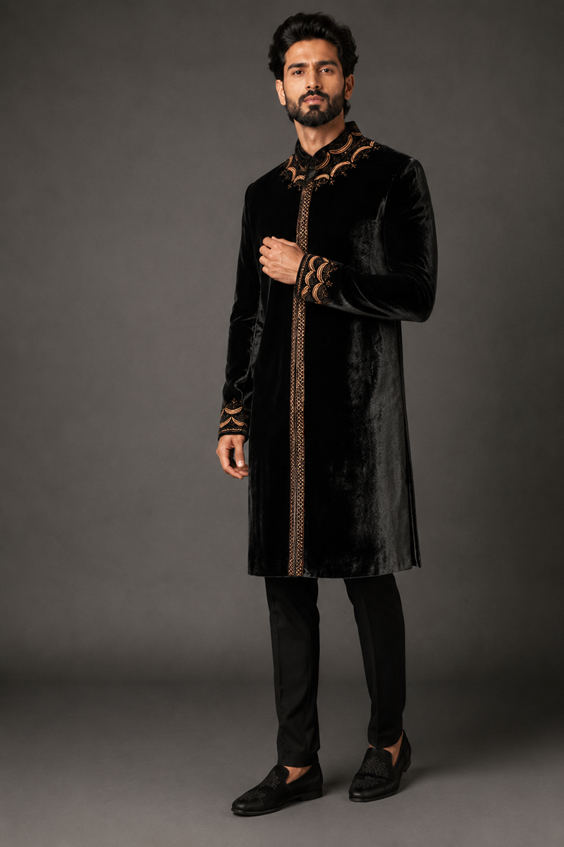 Regal Velvet Indo-Western
