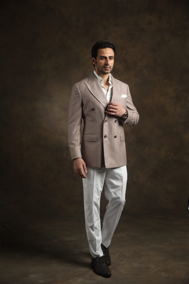 Taupe Crest Blazer 