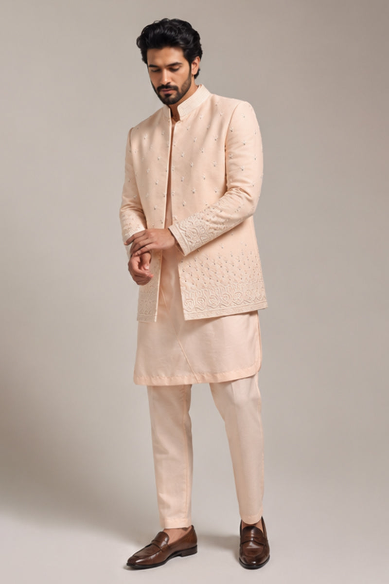 Blush Embroidered Indo-Western