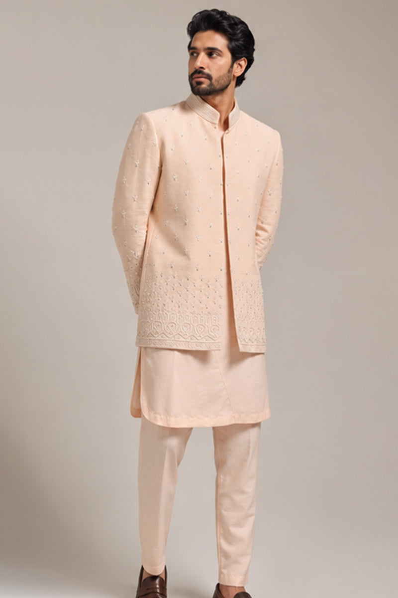 Blush Embroidered Indo-Western