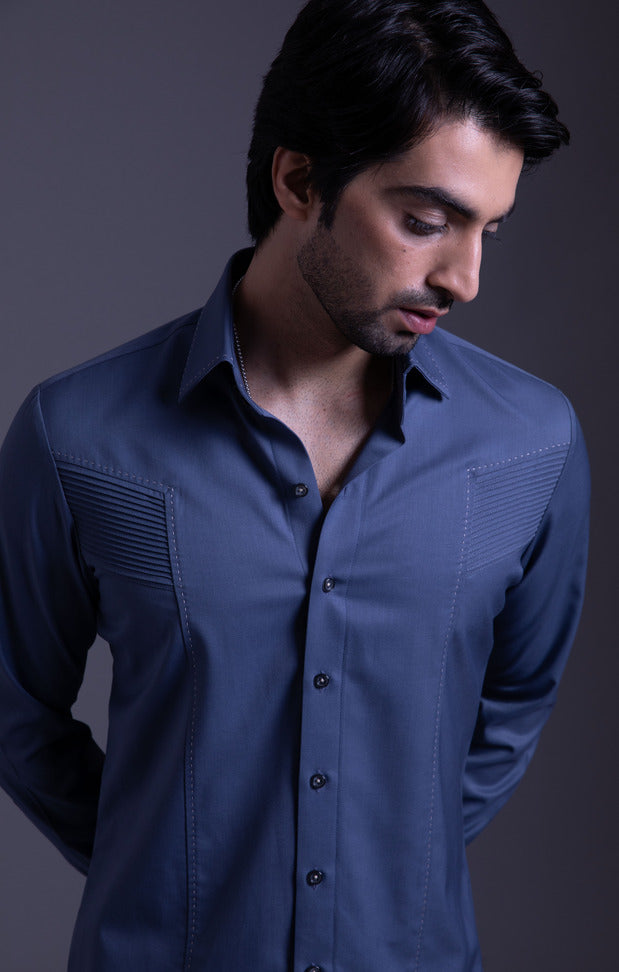 Pintuck Elegance Detailing Shirt