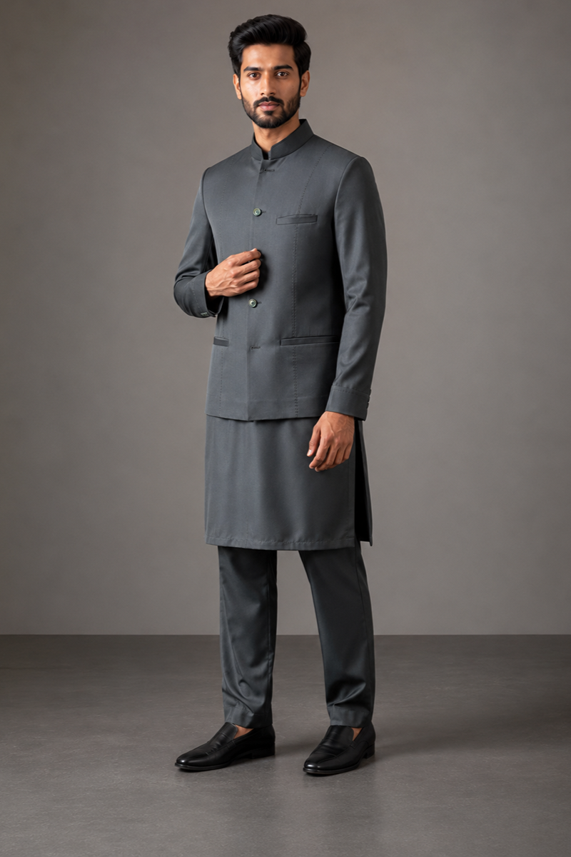 Graphite Classic Nehru Set