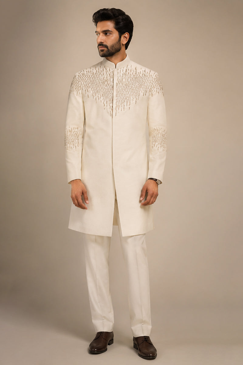 Ivory Cascade Indo-Western