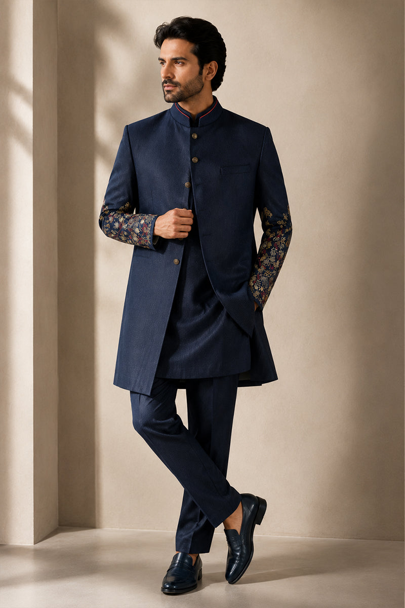Botanical Navy Indo-Western