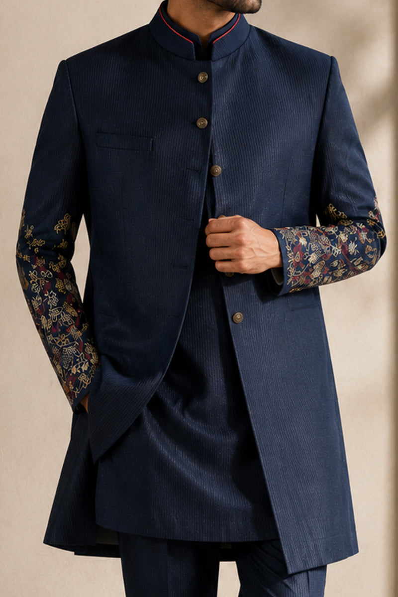 Botanical Navy Indo-Western