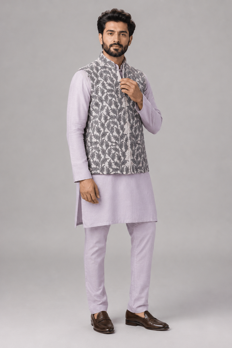 Lavender Nehru Set