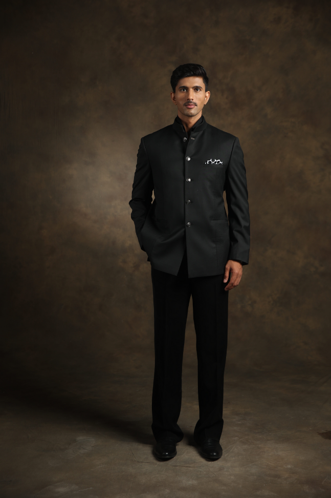 Classic Black Bandhgala