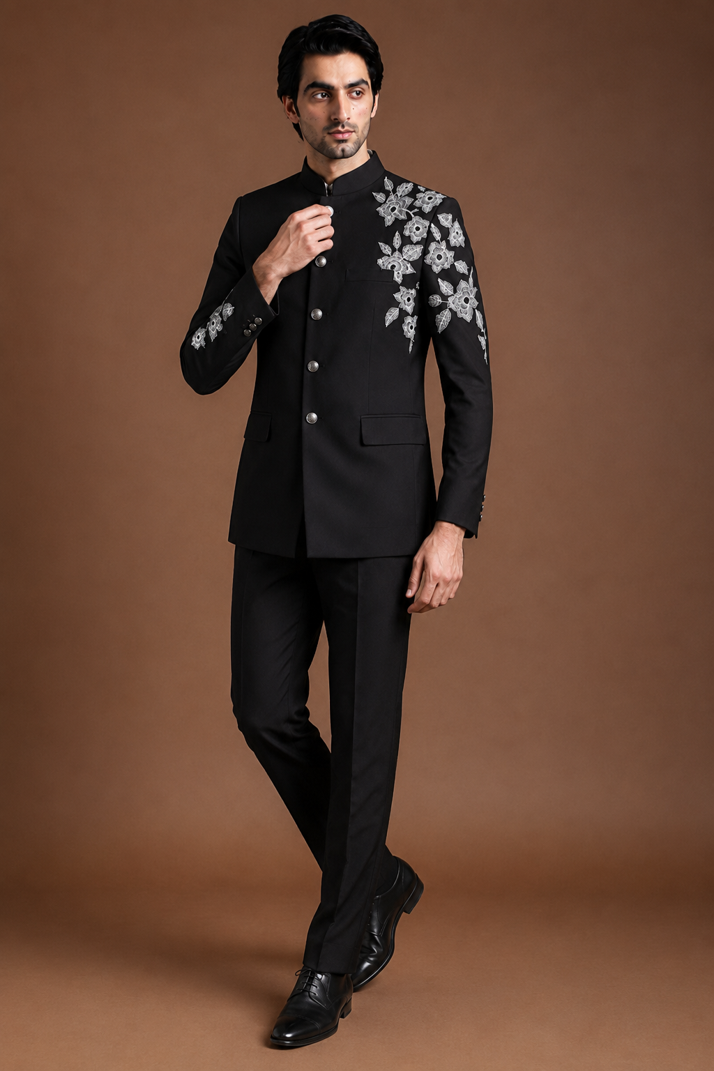 Silver Bloom Indo-Western