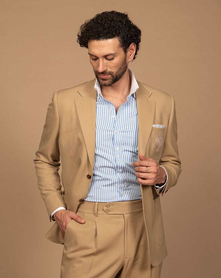 Light Khaki Suit