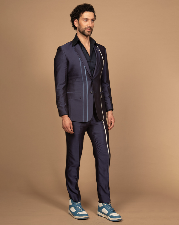 Blue Contrast Suit