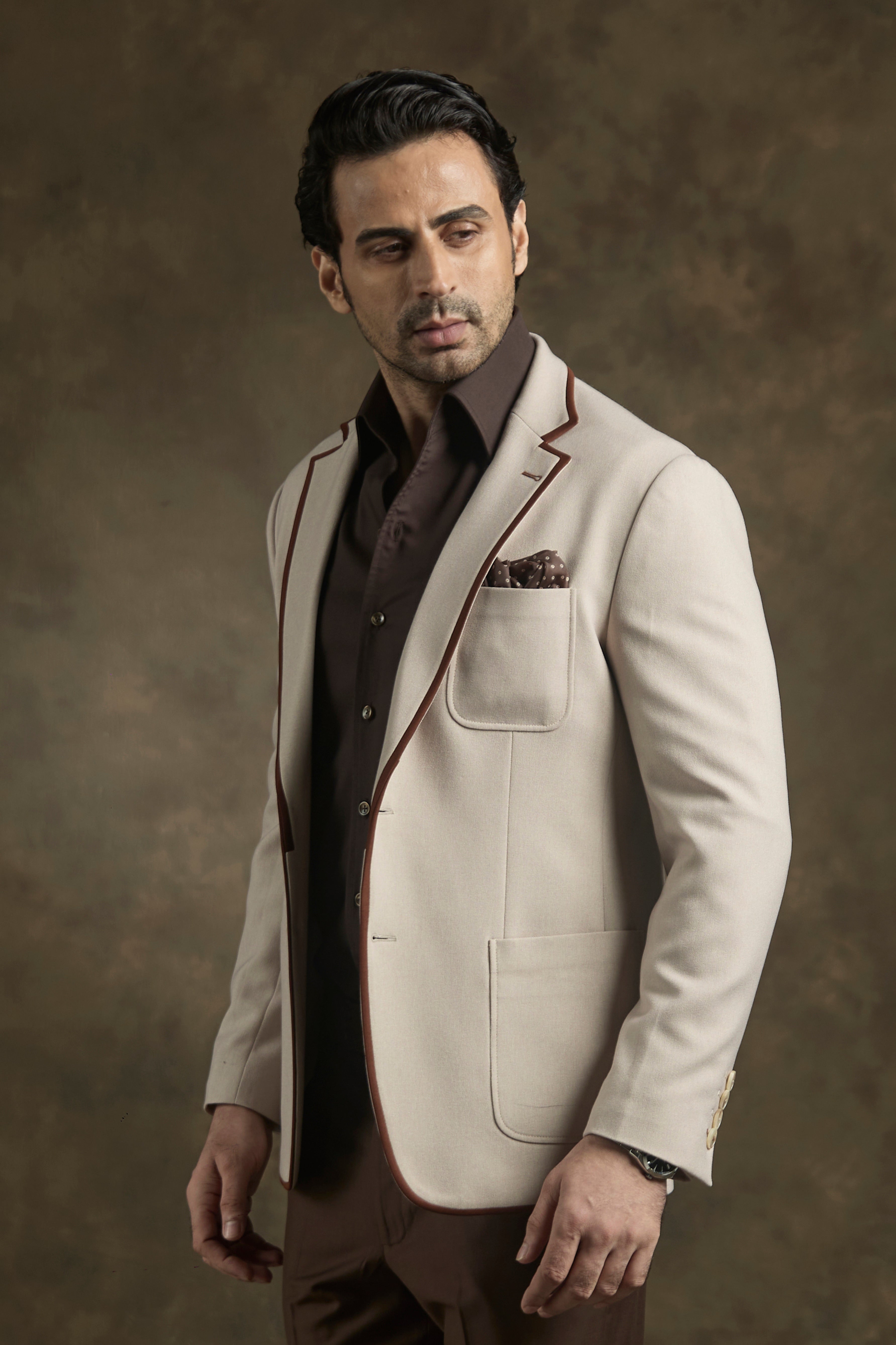 Ivory Noir Luxe Blazer