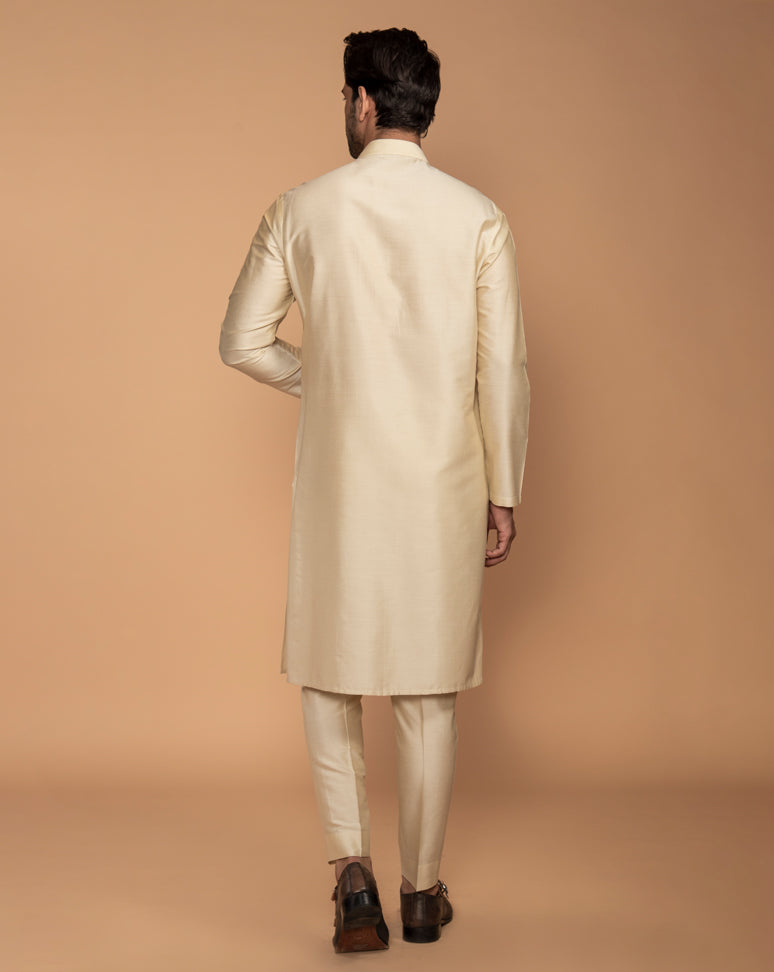 Classic Cream Long Kurta