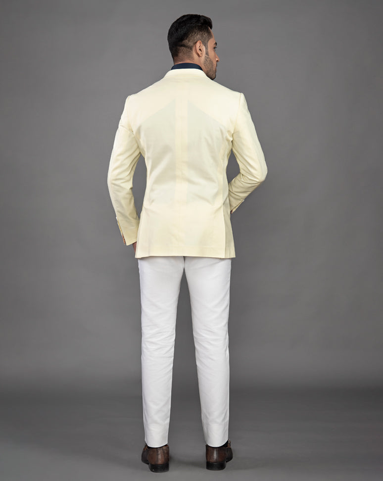 Lemon Cotton Blazer