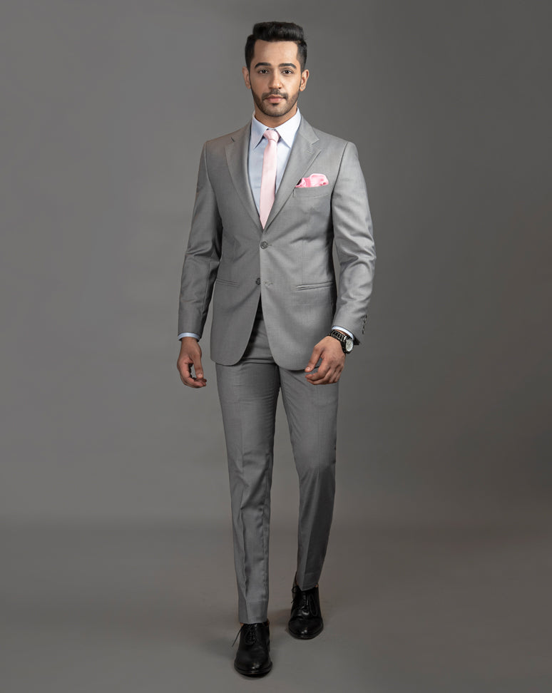 Classic Grey Suit – Karan Moin