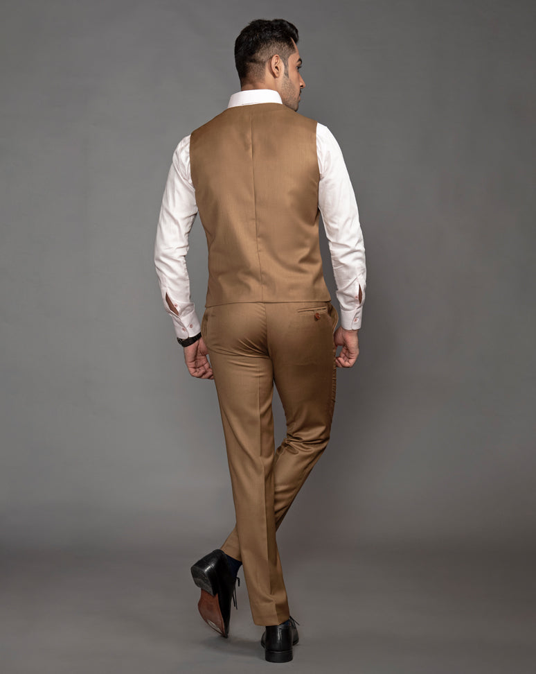 Brown Three Piece Suit