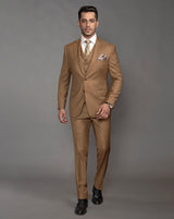 Brown Three Piece Suit