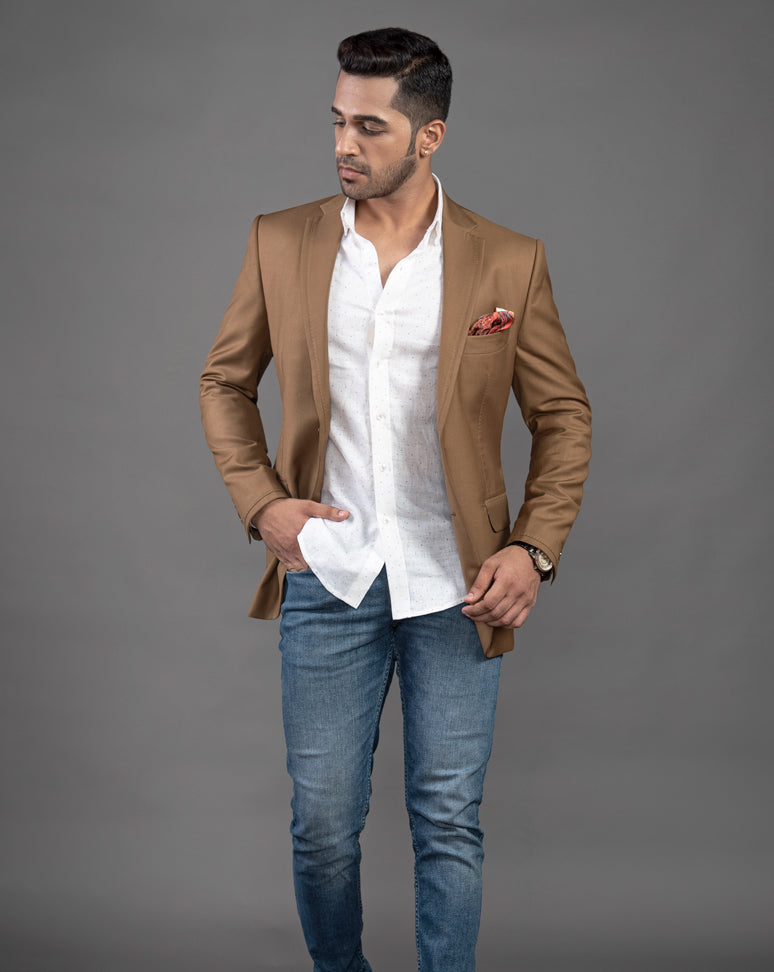 Brown Three Piece Suit