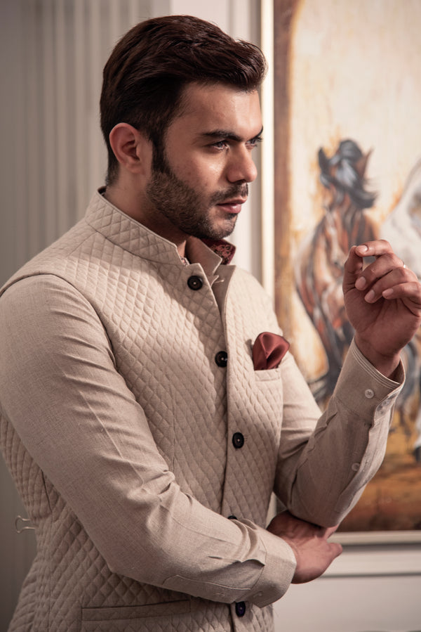 Buy Blue Poly Blend Solid Sleeveless Waistcoat For Men by S&N by Shantnu  Nikhil Online at Aza Fashions.